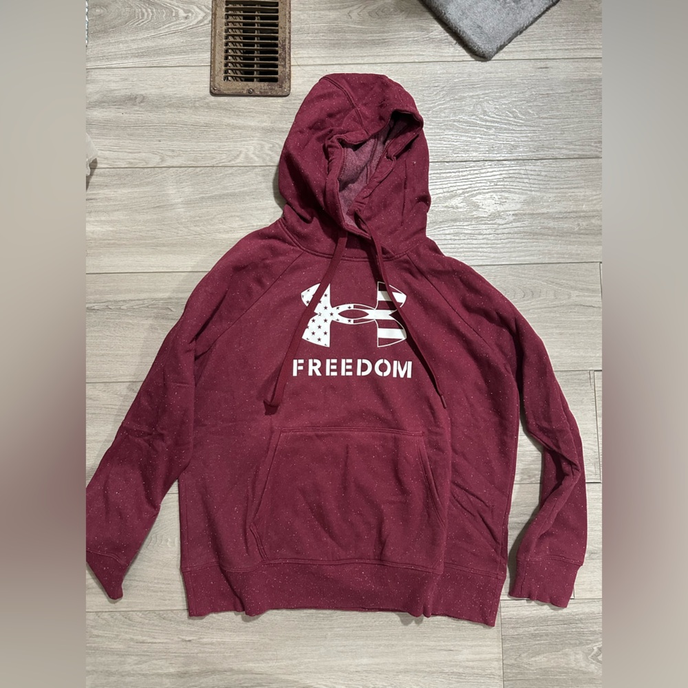 Maroon Hoodie for Women Freedom Under Armour